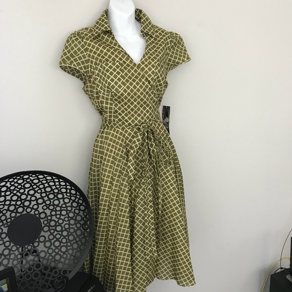 Donna Ricco Dresses & Skirts - Donna Ricco NY faux wrapped belted dress size 12